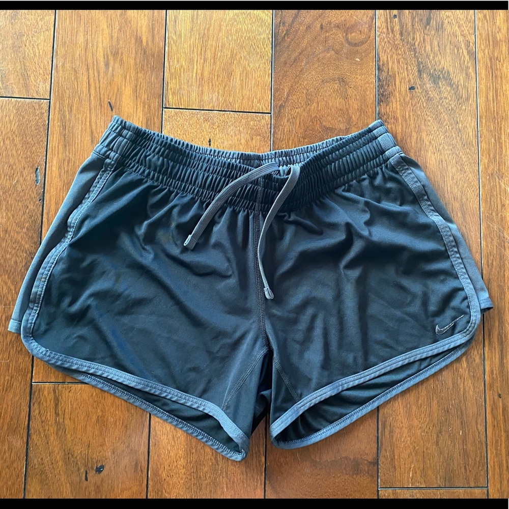 Nike women’s dry fit size small black and grey shorts.